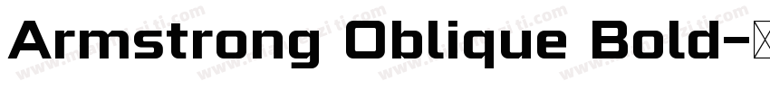 Armstrong Oblique Bold字体转换